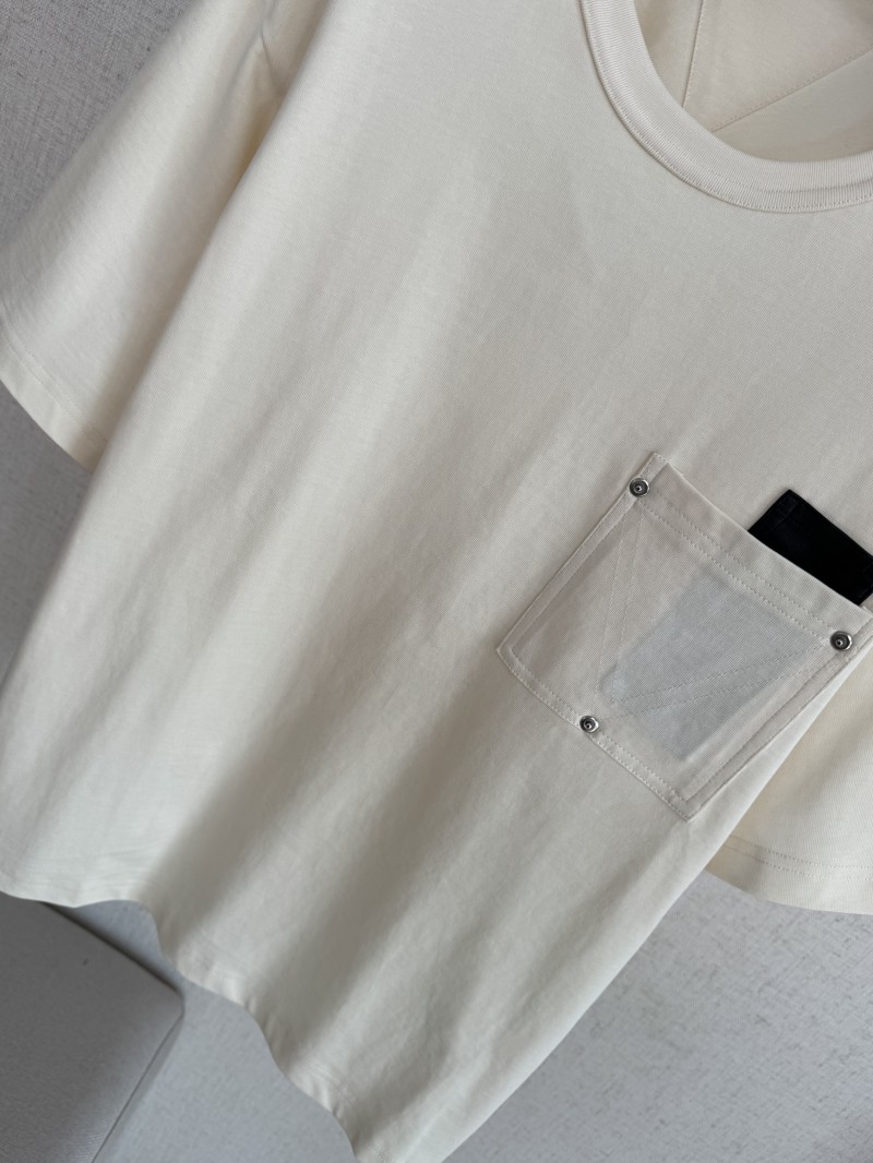 Bottega Veneta Cotton Pocket Round Neck Short Sleeve 3