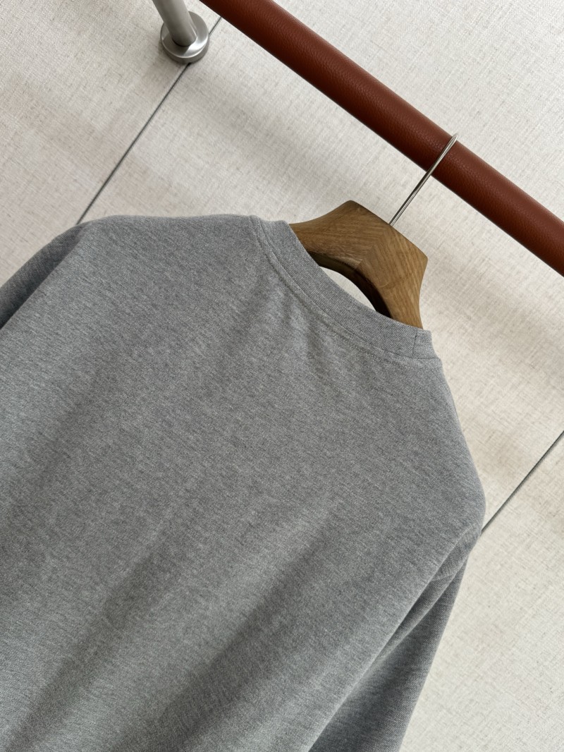 HERMES Leather Patchwork Pocket Round Neck Short Sleeve 4