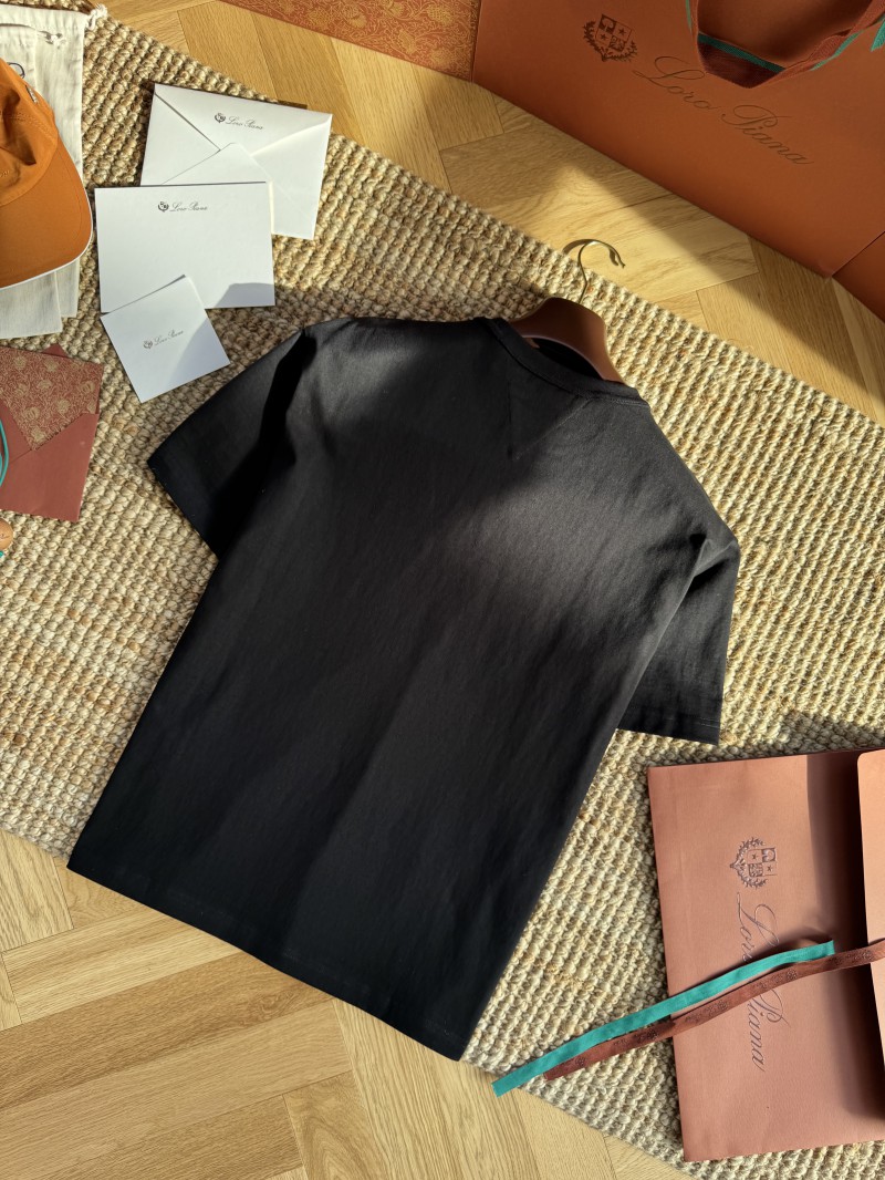 Bottega Veneta Braided Pocket Round Neck Short Sleeve Black 7
