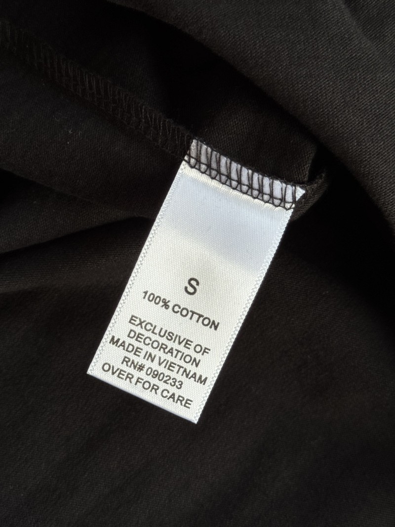 Bottega Veneta Round Neck Pocket Heart Short Sleeve Black 8