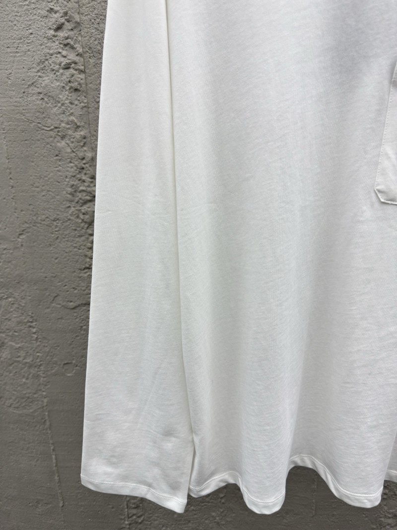 Prada triangle label pocket long sleeve white 5