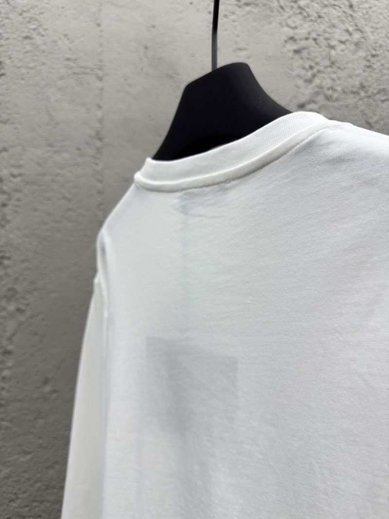 Prada triangle label pocket long sleeve white 8