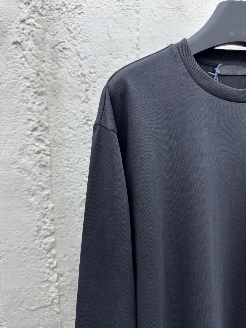Prada triangle label pocket long sleeve black 3