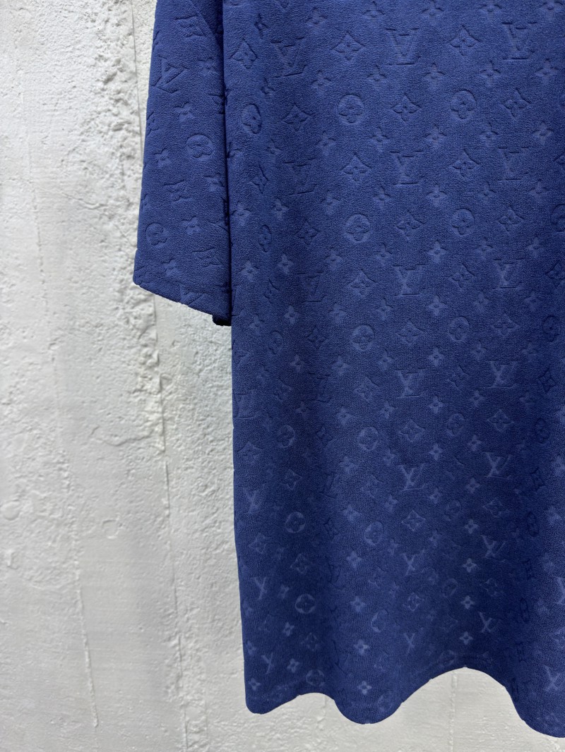 lv jacquard towel fabric short sleeve 5