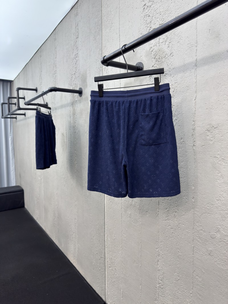lv jacquard towel fabric shorts 1