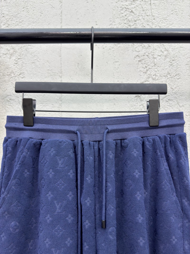 lv jacquard towel fabric shorts 2