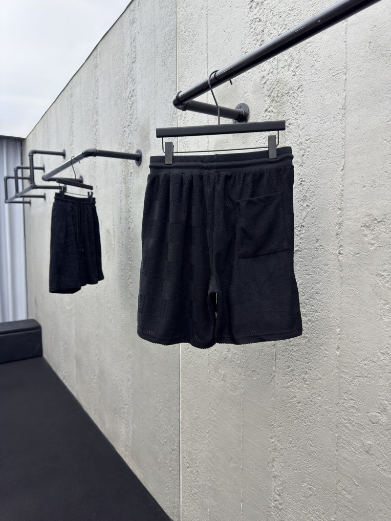 lv cotton terry embroidered shorts 1