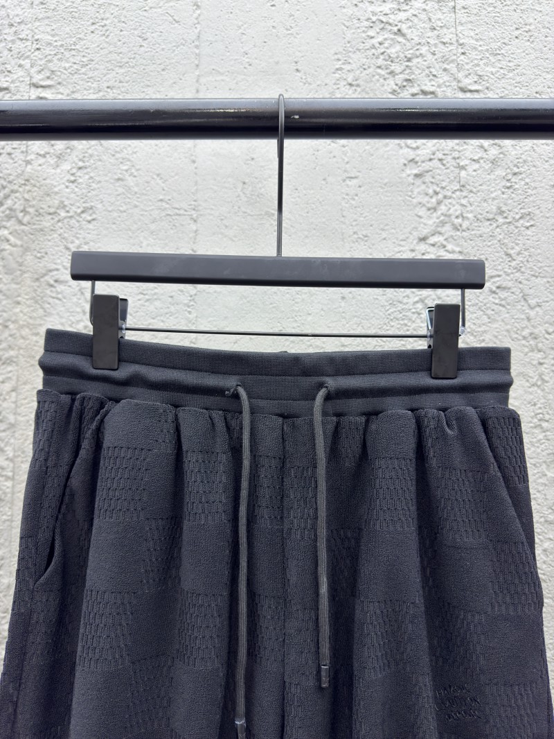 lv cotton terry embroidered shorts 2