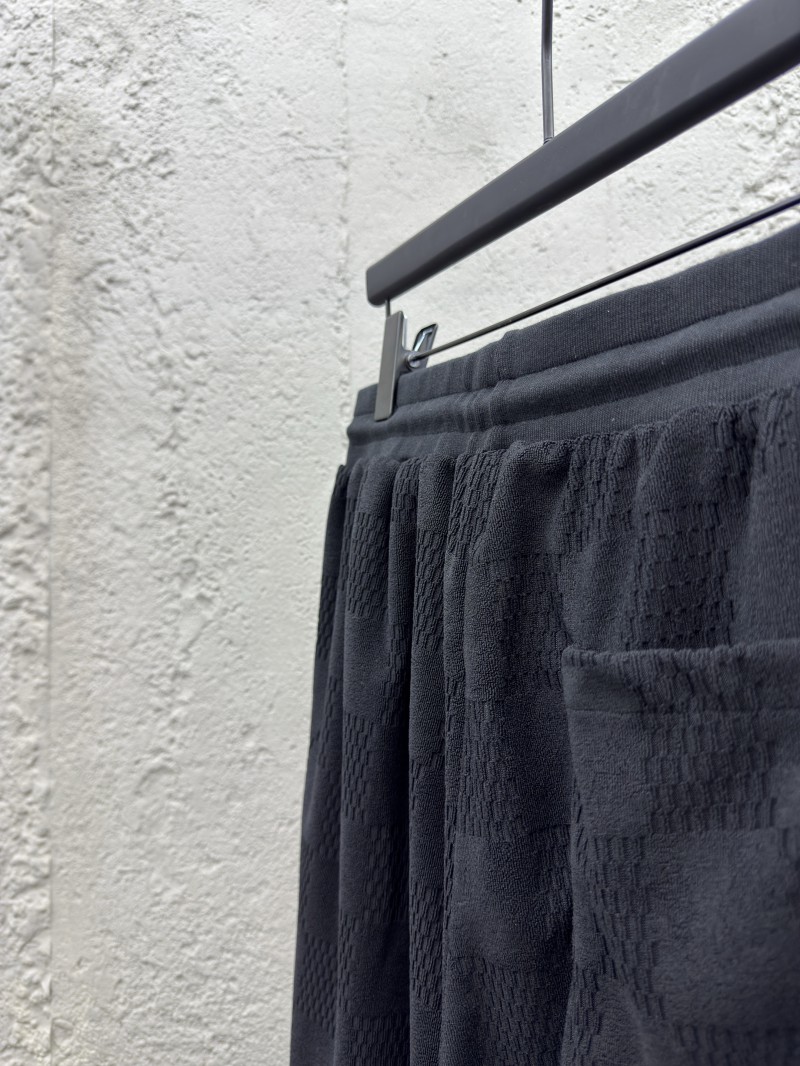 lv cotton terry embroidered shorts 8