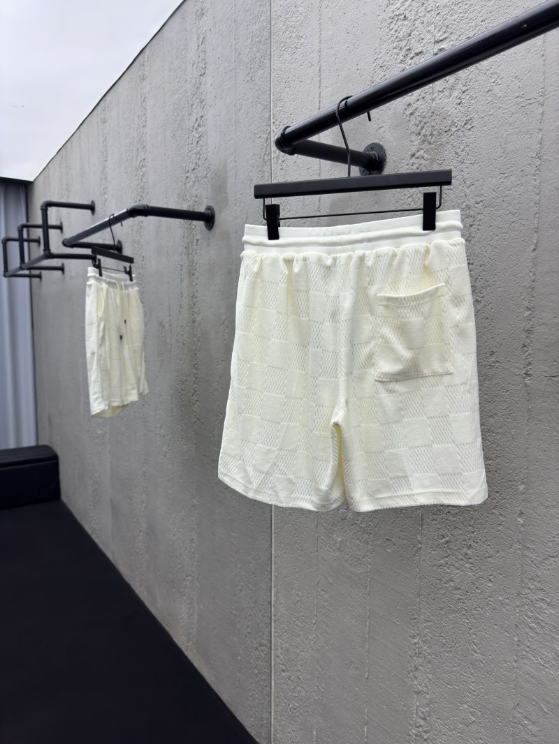 lv plaid terry jacquard shorts 1