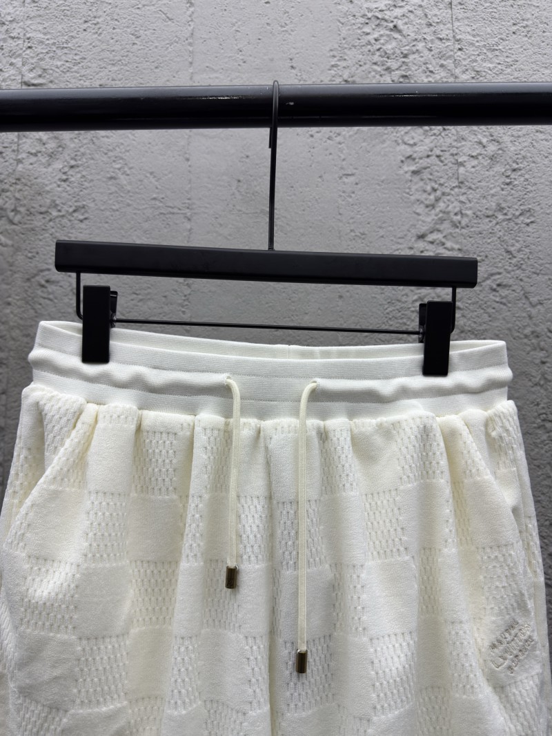 lv plaid terry jacquard shorts 2