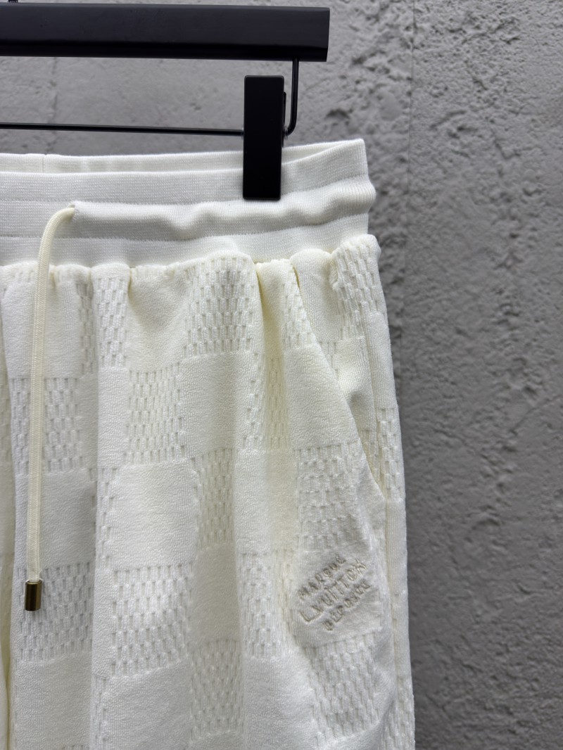 lv plaid terry jacquard shorts 4