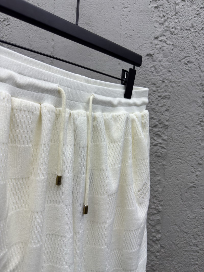 lv plaid terry jacquard shorts 7