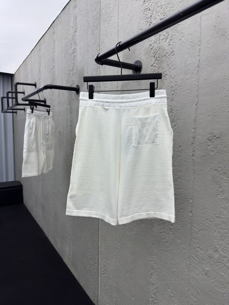 lv old flower knit inlay pocket shorts 1