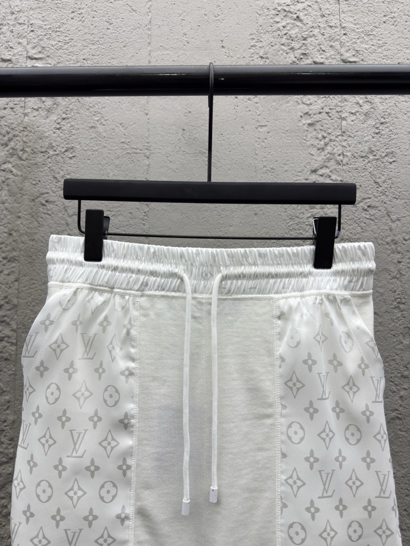 lv old flower knit inlay pocket shorts 2