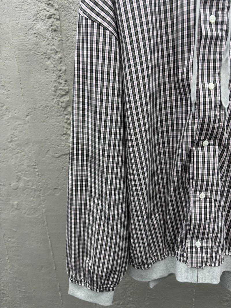 Balenciaga Patchwork Check Hooded Jacket 4