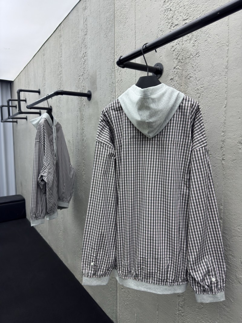 Balenciaga Patchwork Check Hooded Jacket 7
