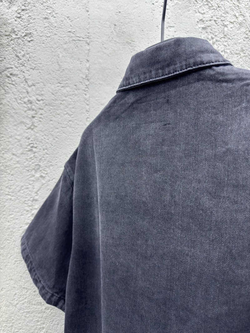 Prada Triangle Label Denim Shirt 1 8