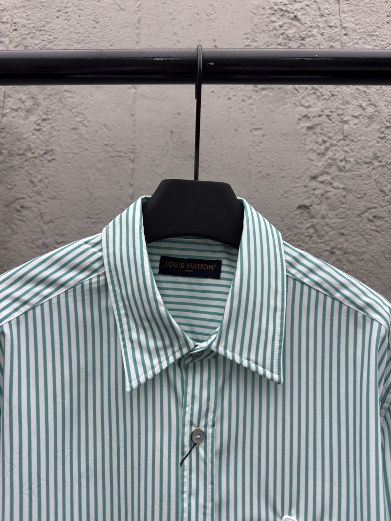 lv striped printed letter shirt 1 2