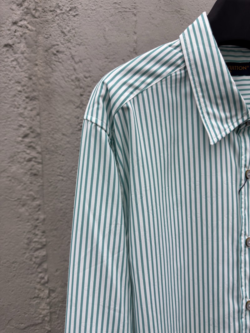 lv striped printed letter shirt 1 3