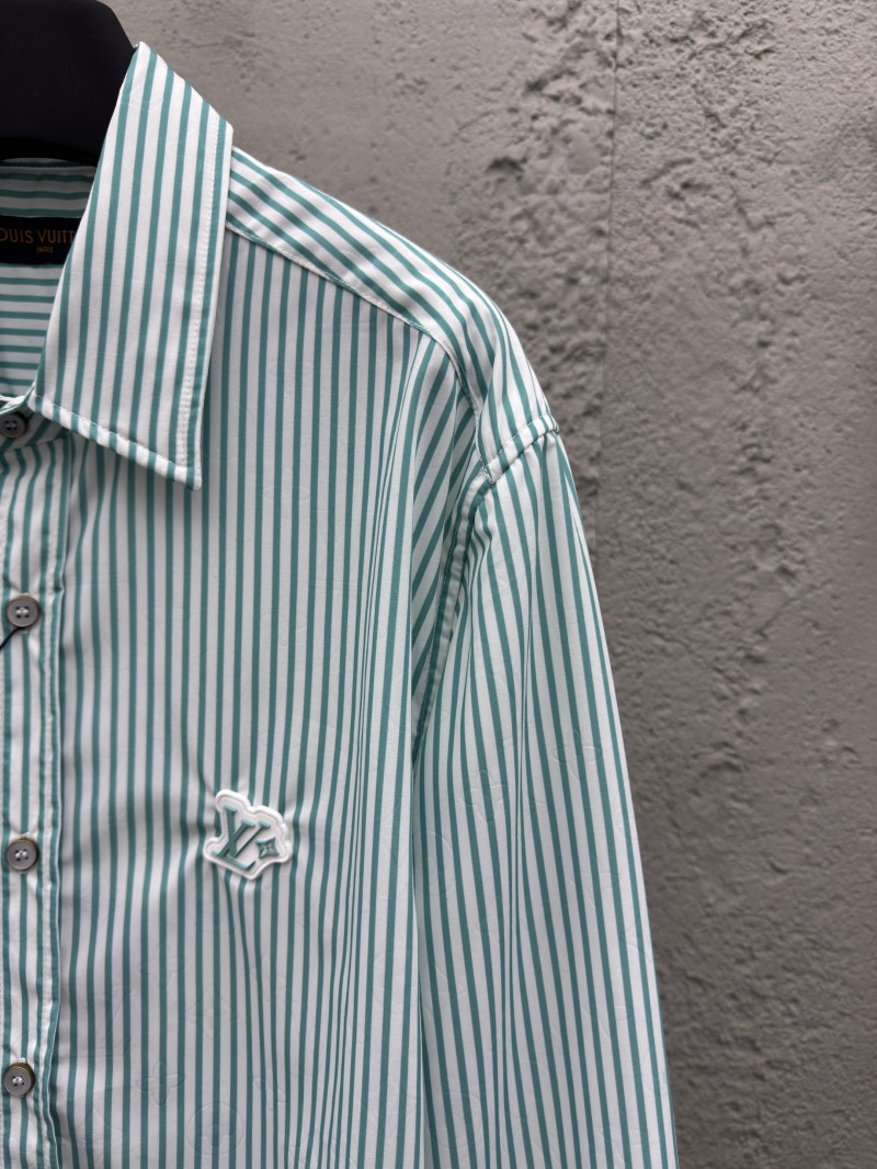 lv striped printed letter shirt 1 4