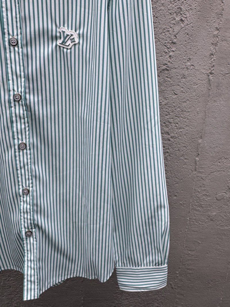 lv striped printed letter shirt 1 6