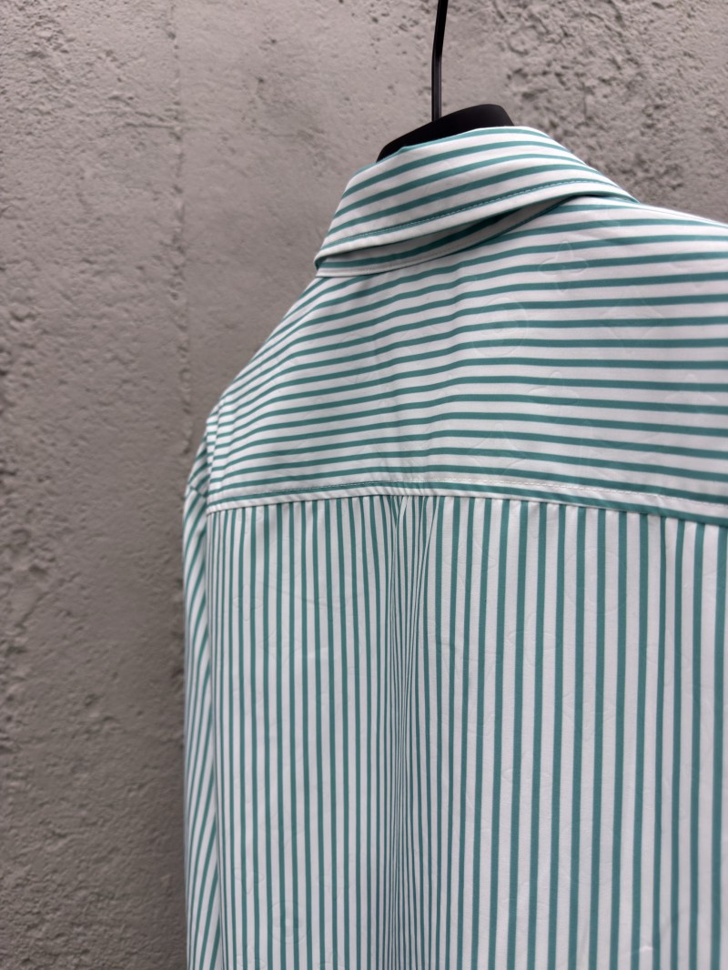 lv striped printed letter shirt 1 8