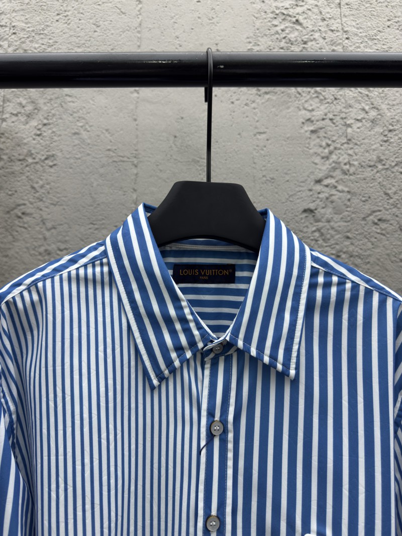 lv striped printed letter shirt 2 2