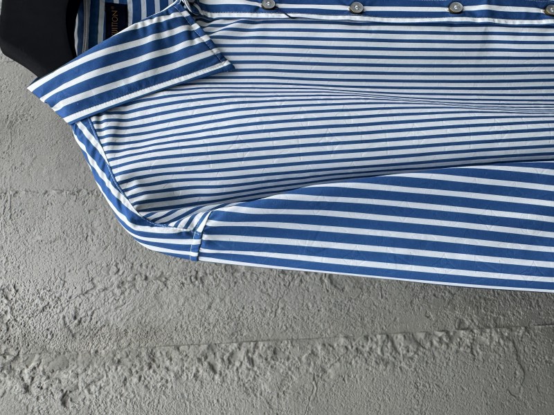 lv striped printed letter shirt 2 3