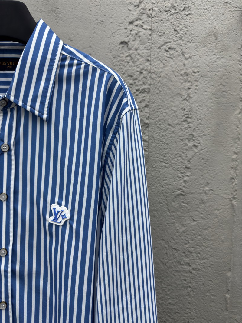 lv striped printed letter shirt 2 4