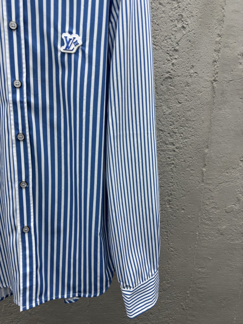 lv striped printed letter shirt 2 6