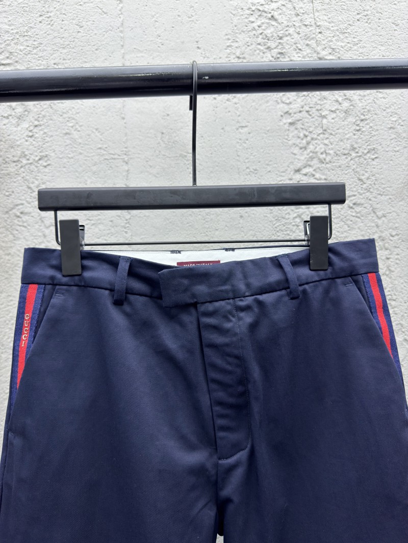 gucci webbing cotton long pants 2