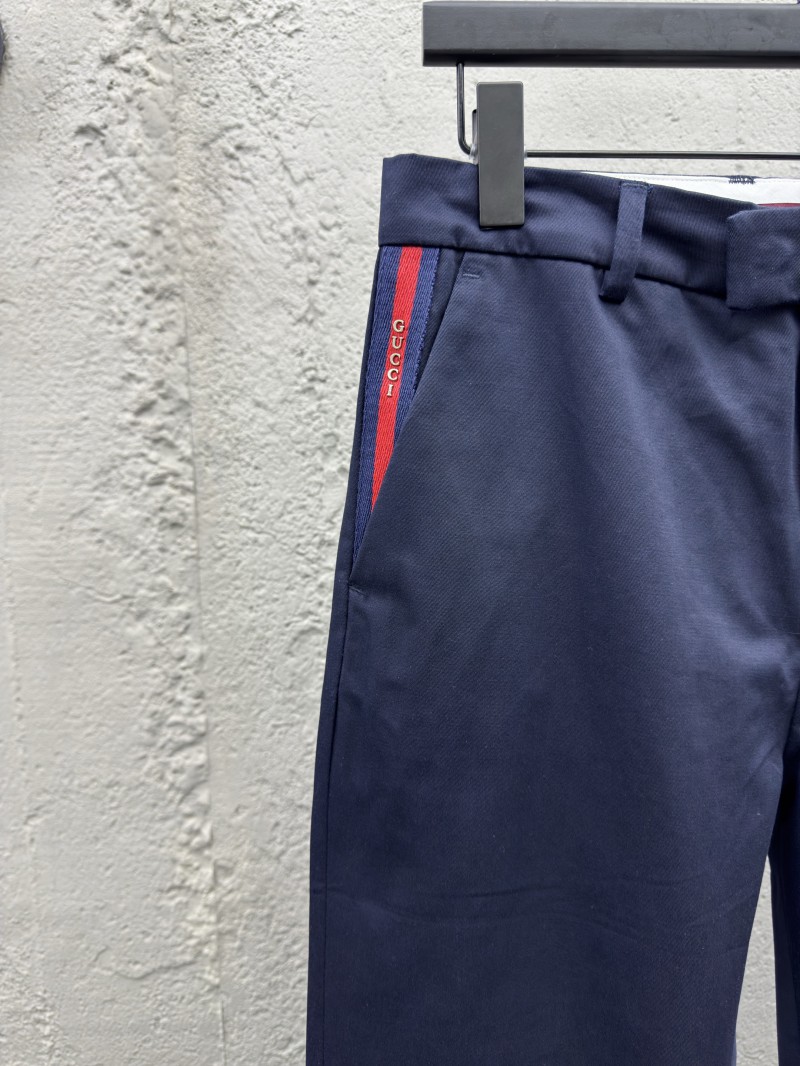 gucci webbing cotton long pants 3