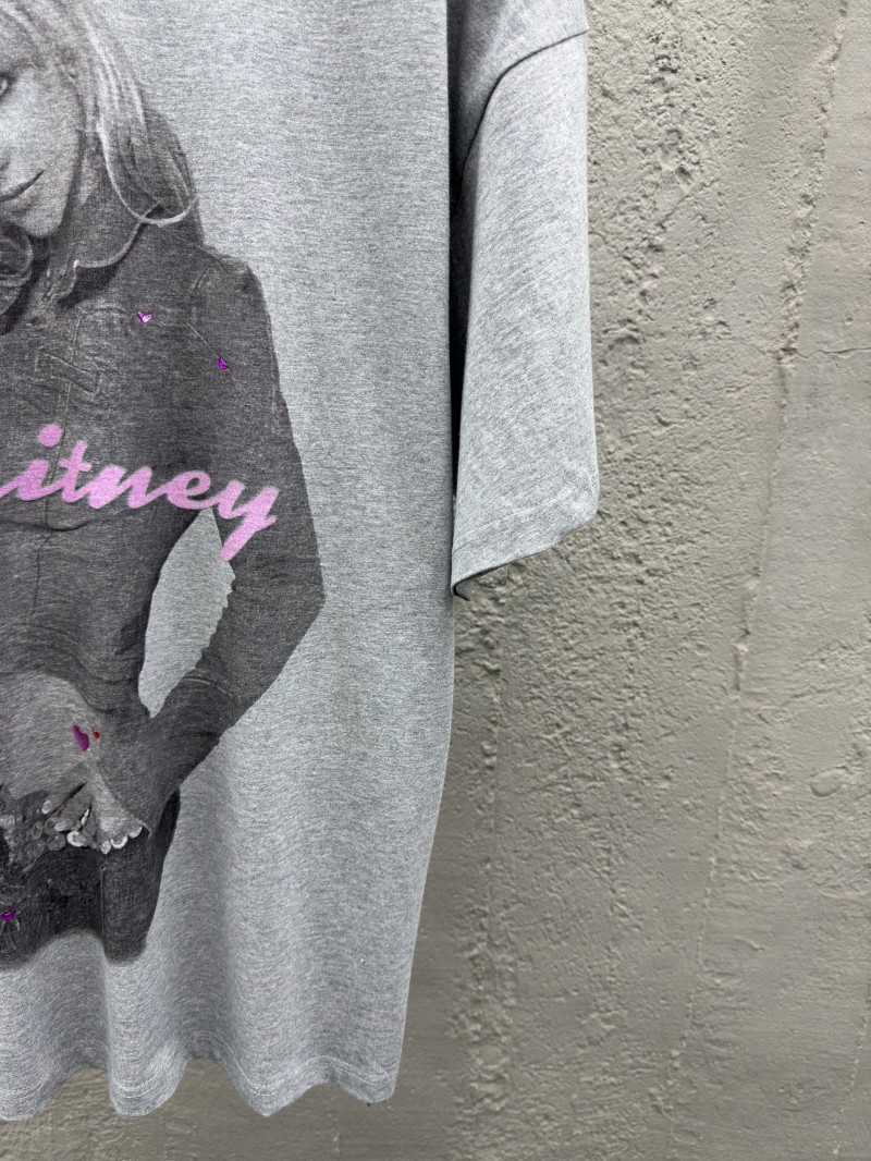 Balenciaga Britney Collection Printed Rhinestone Short Sleeve 1 6