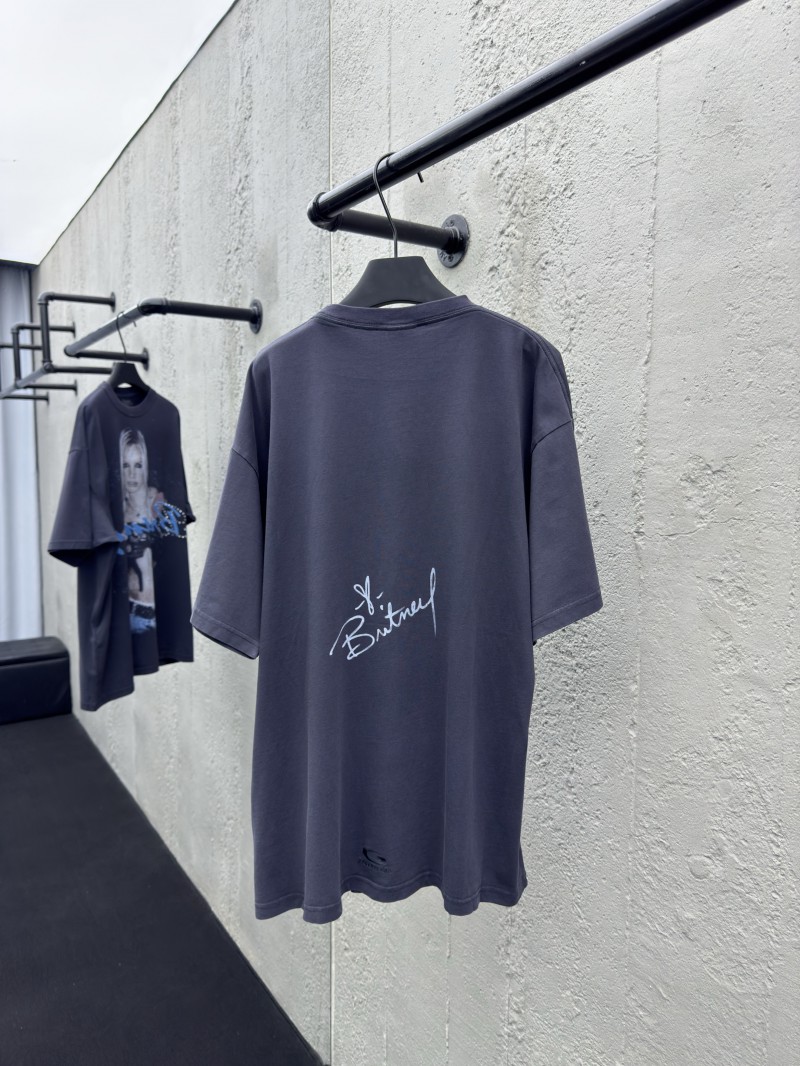 Balenciaga Britney Collection Printed Rhinestone Short Sleeve 2 1