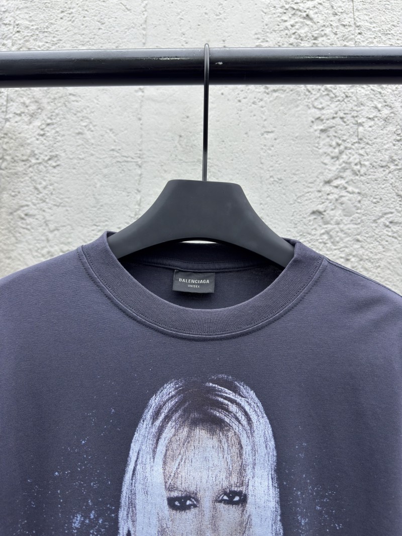 Balenciaga Britney Collection Printed Rhinestone Short Sleeve 2 2