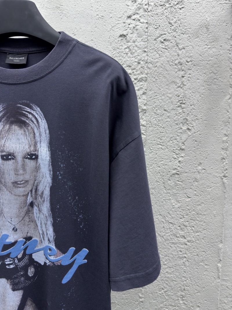 Balenciaga Britney Collection Printed Rhinestone Short Sleeve 2 4