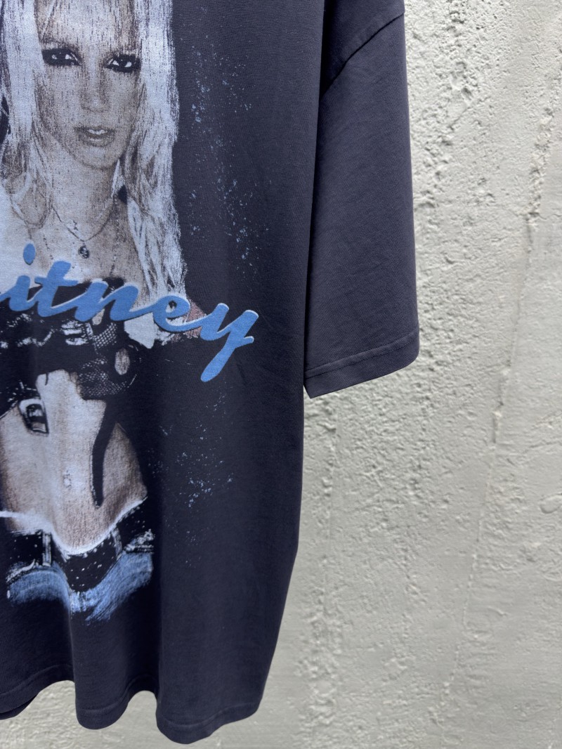 Balenciaga Britney Collection Printed Rhinestone Short Sleeve 2 6