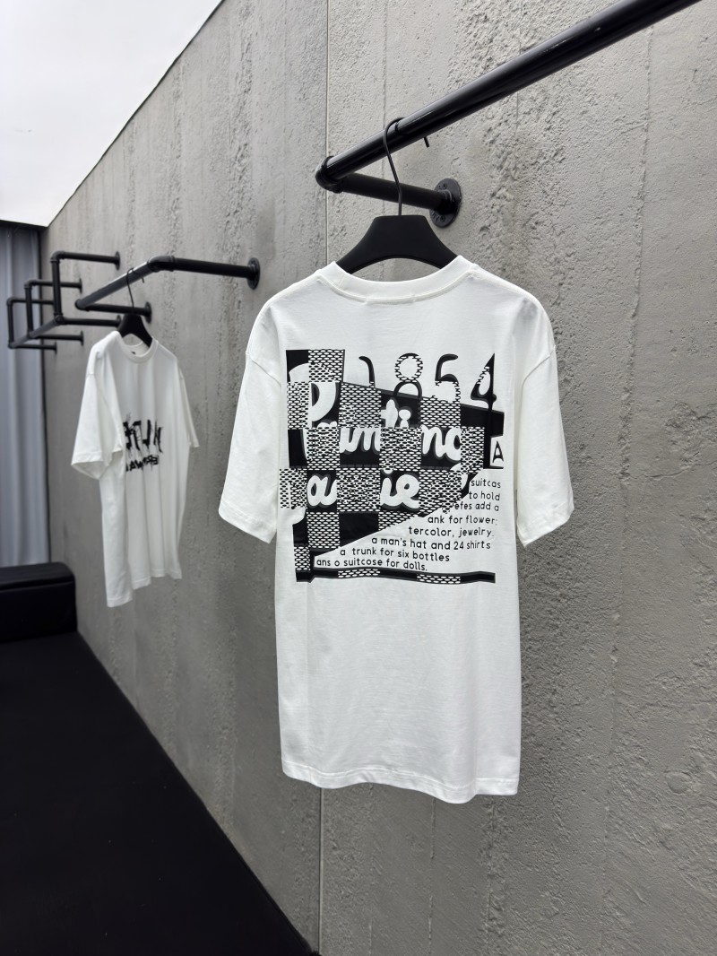 lv 1854 plaid monogrammed short sleeve white 1