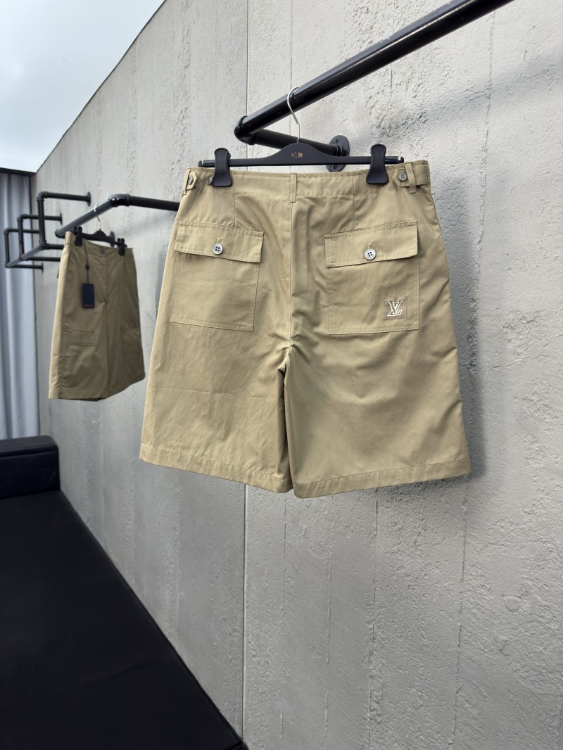 lv letter patch work shorts 1