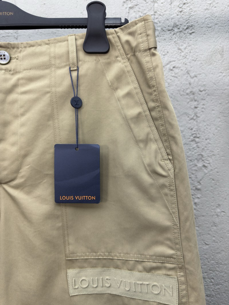 lv letter patch work shorts 4