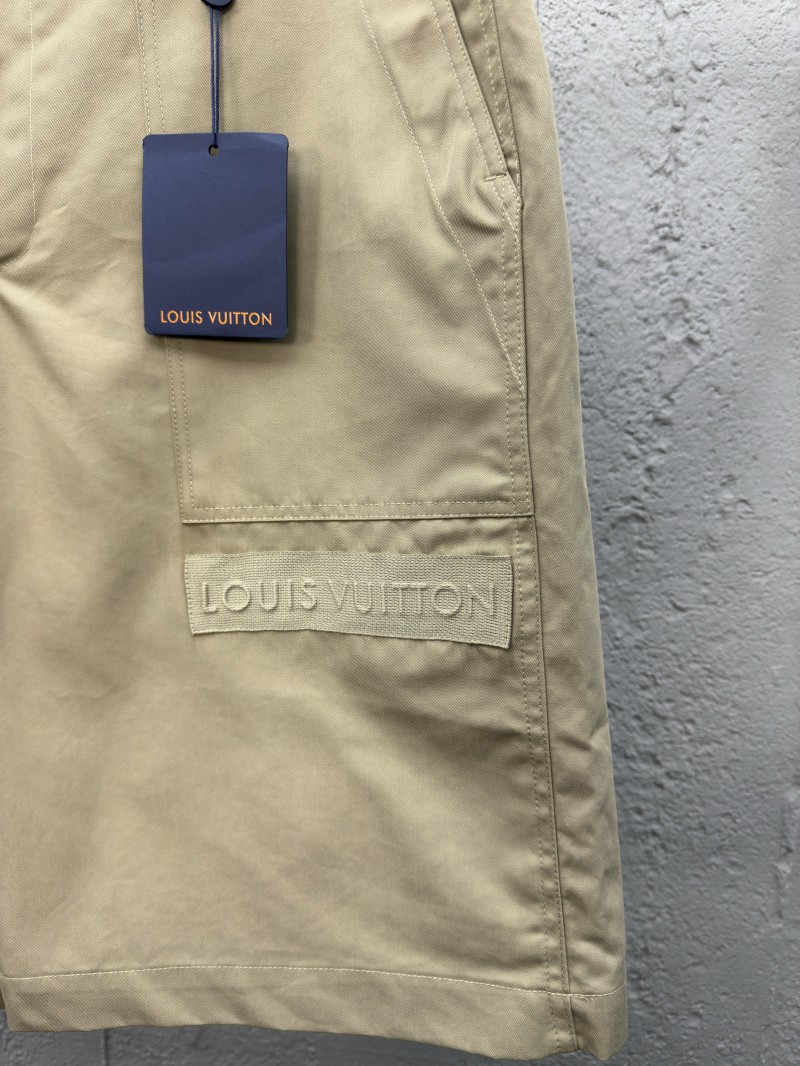 lv letter patch work shorts 6