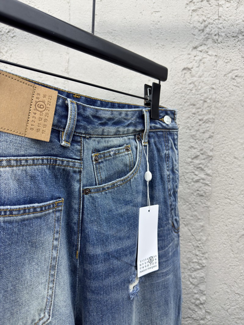 Maison Margiela paper label distressed jeans 1 7