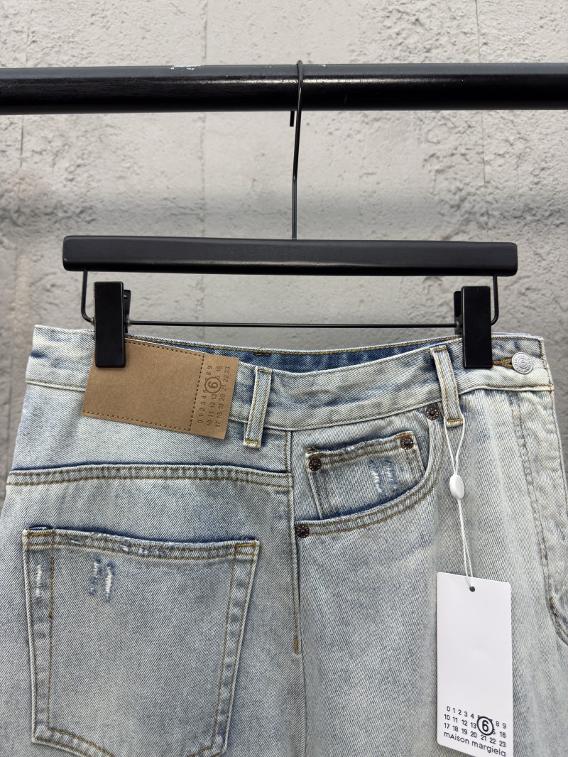 Maison Margiela paper label distressed jeans 2 2