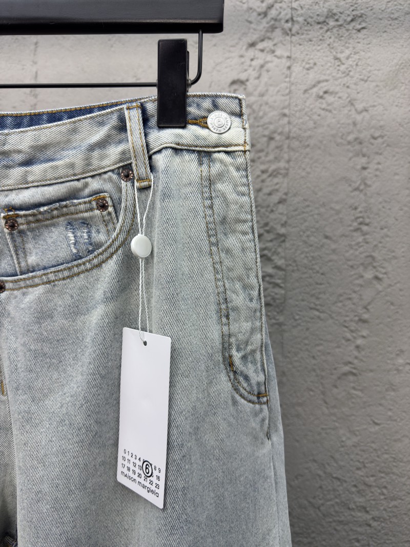 Maison Margiela paper label distressed jeans 2 4
