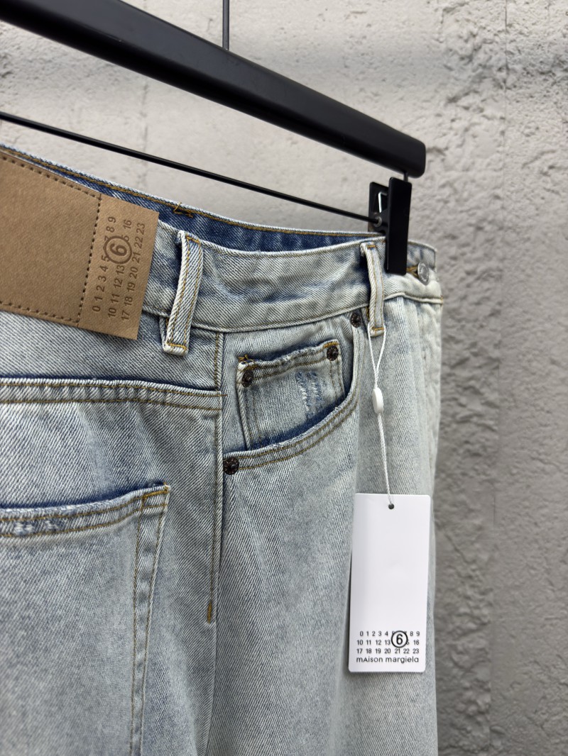 Maison Margiela paper label distressed jeans 2 7