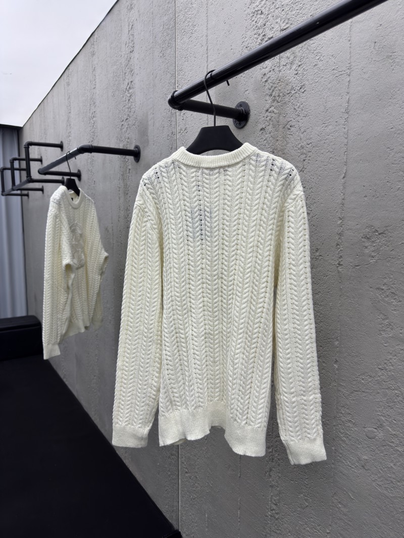 lv stranded knit logo sweater 1