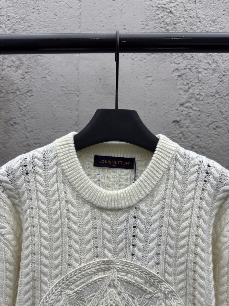 lv stranded knit logo sweater 2