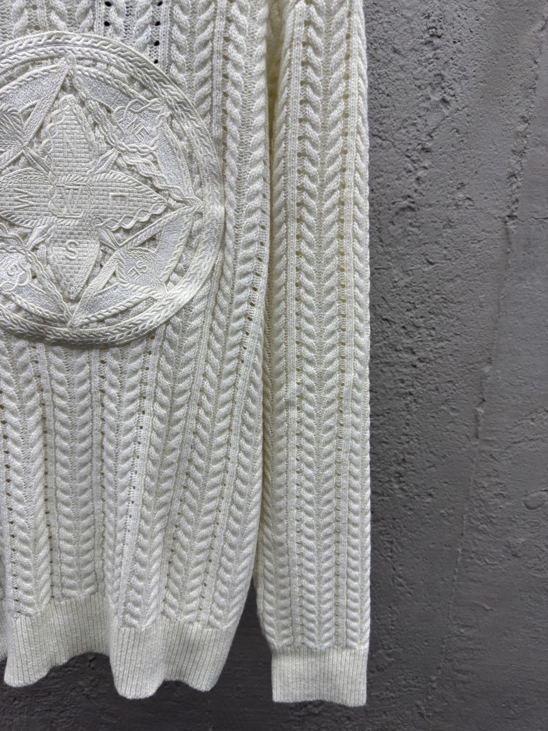 lv stranded knit logo sweater 6
