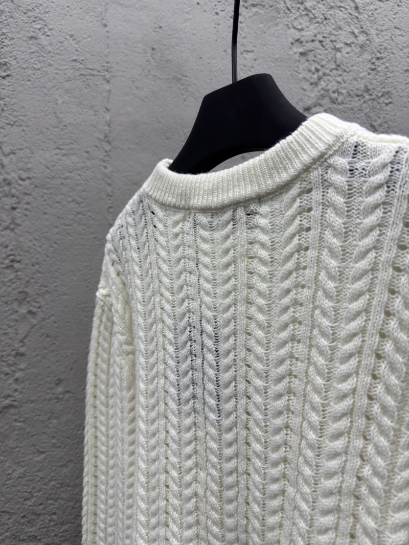 lv stranded knit logo sweater 8